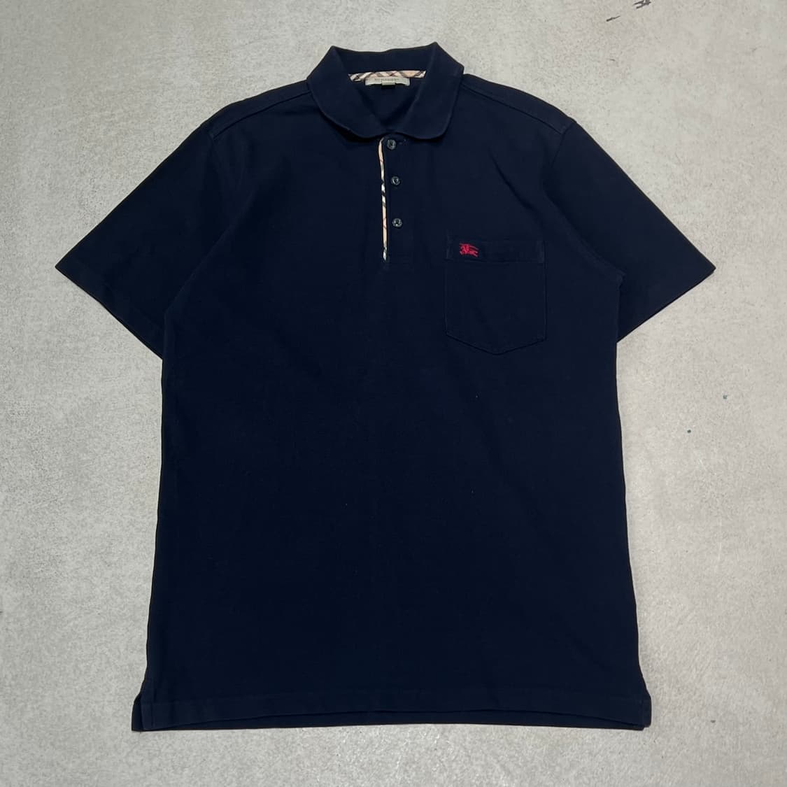 버버리 반팔카라티+명품감정서 s10655 상품이미지1