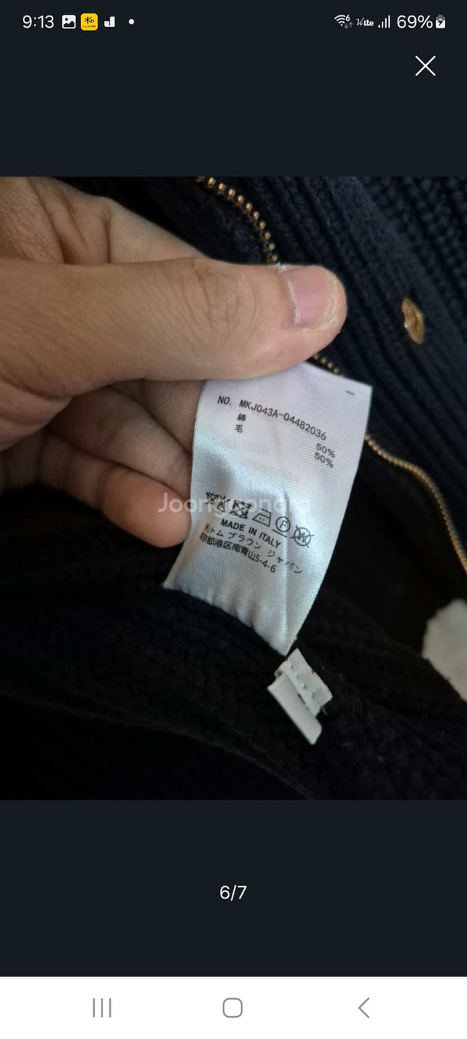 톰브라운니트가디건네이비.   M/L 상품이미지7