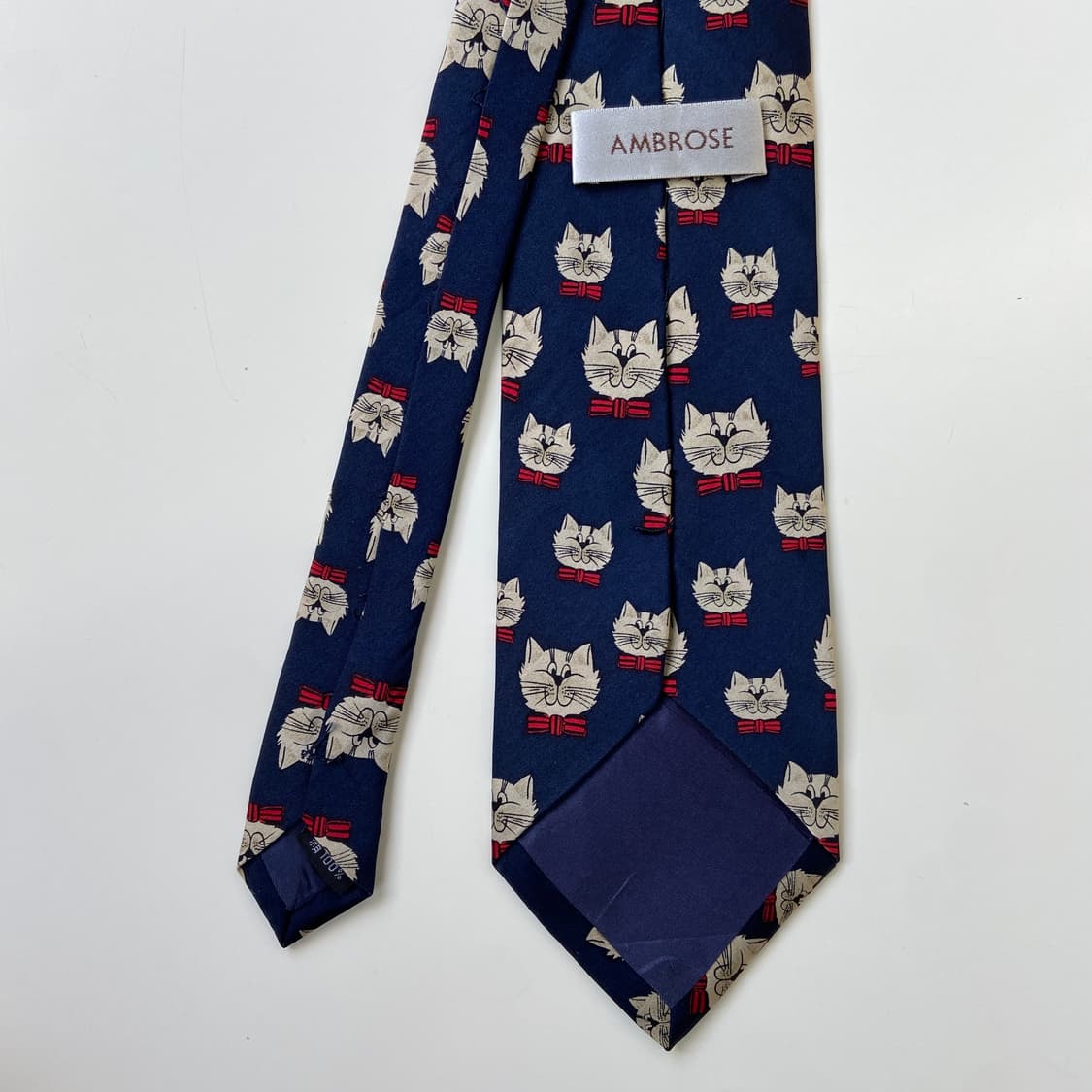 고양이 캐릭터 실크넥타이 상품이미지3