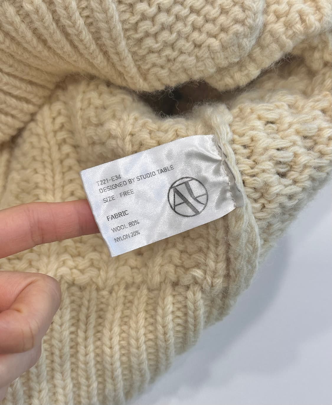 스튜디오테이블 헤비울 카라 니트 가디건 상품이미지6