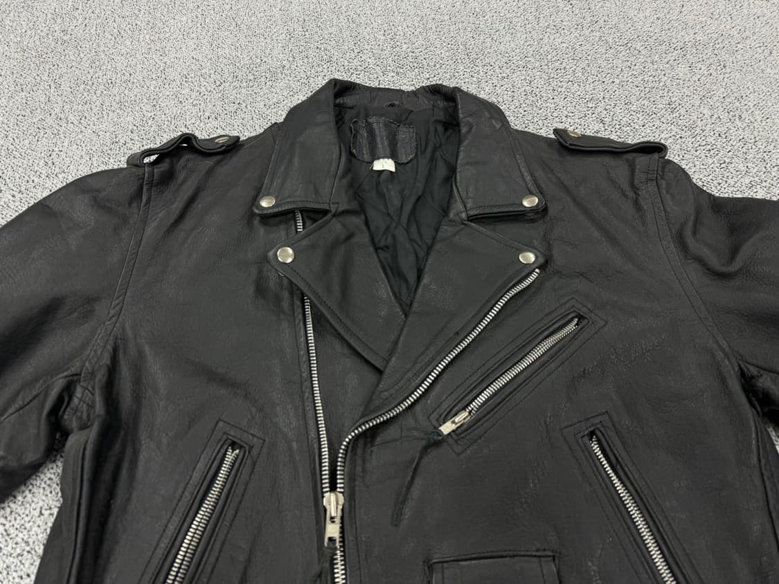 90s 빈티지 소가죽 라이더자켓 상품이미지3