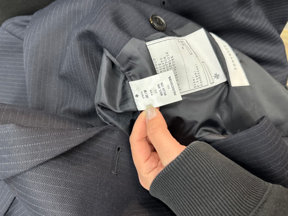 TONYWACK 토니웩 크루도 더블 블레이저 자켓 M 상품이미지6