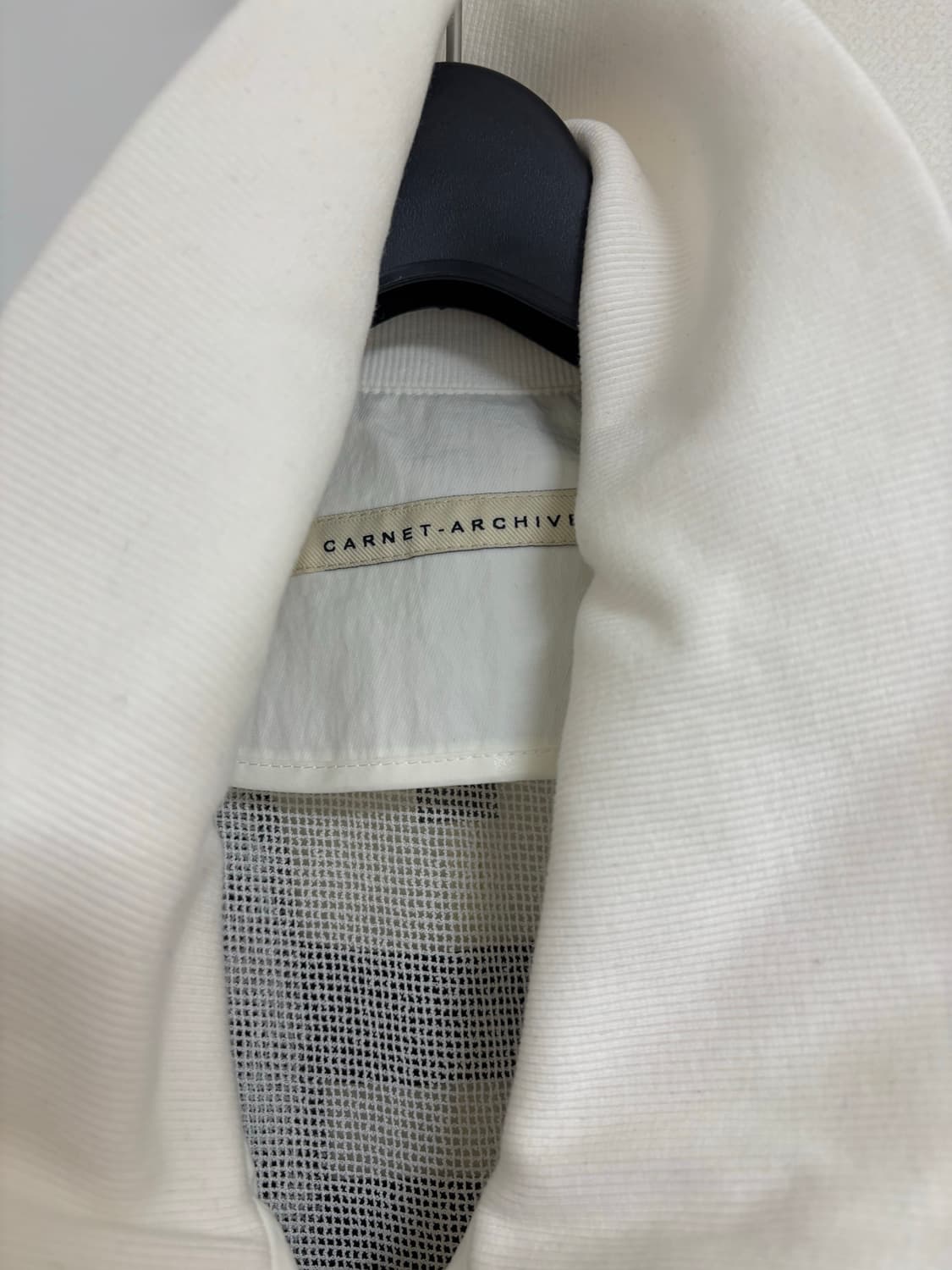 까르넷 아카이브 MASS BOMBER JACKET / WHITE 상품이미지5