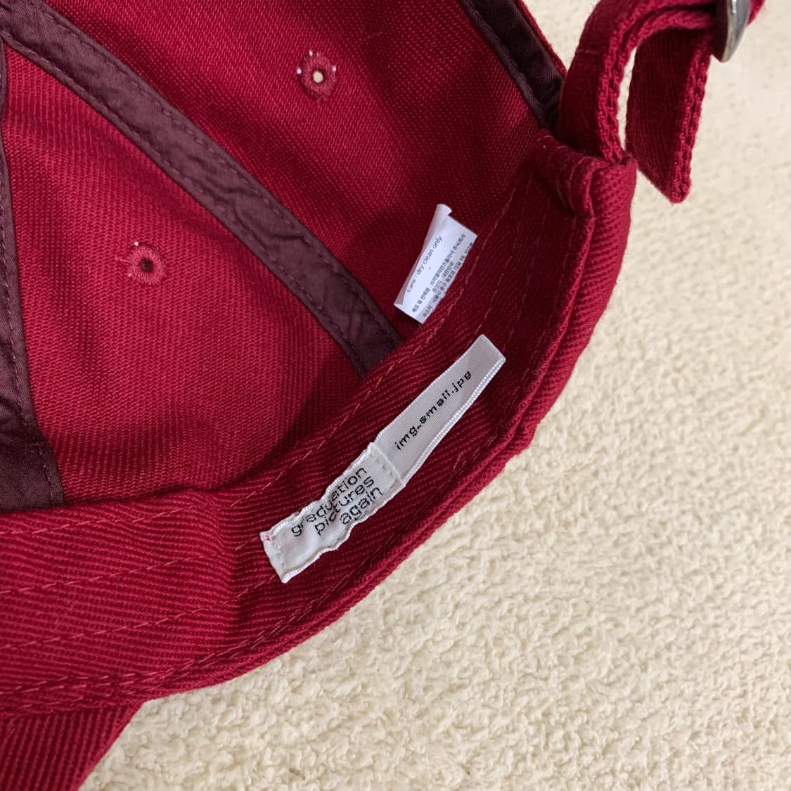 [S-M] 테프스토어즈(tefstores) HOME(Crimson) 볼캡 상품이미지7