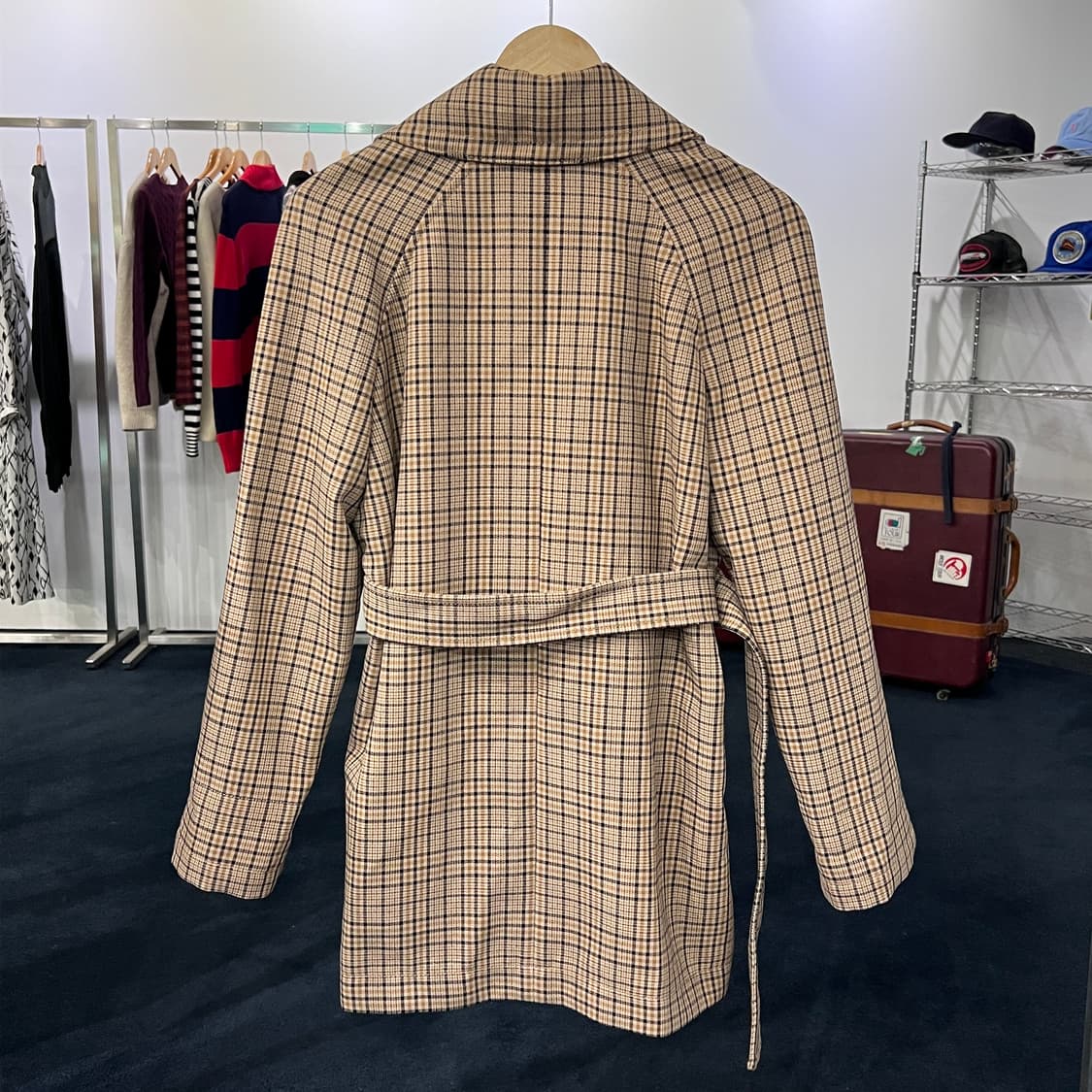 [38] MSGM 체크 더블블레스트 코트 자켓 상품이미지2