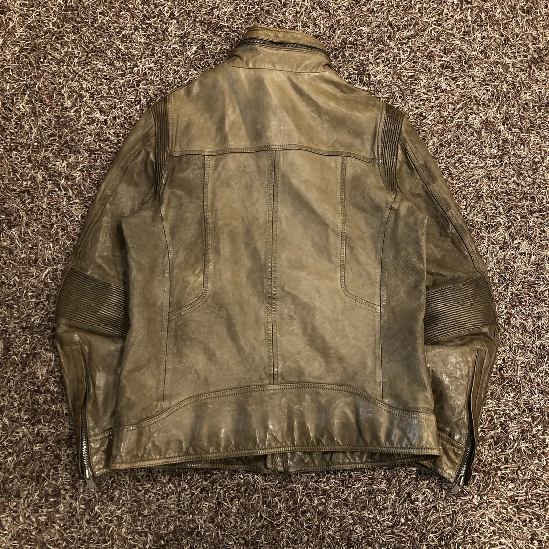 앤드지 양가죽 바이커 래더 가죽 자켓 상품이미지5