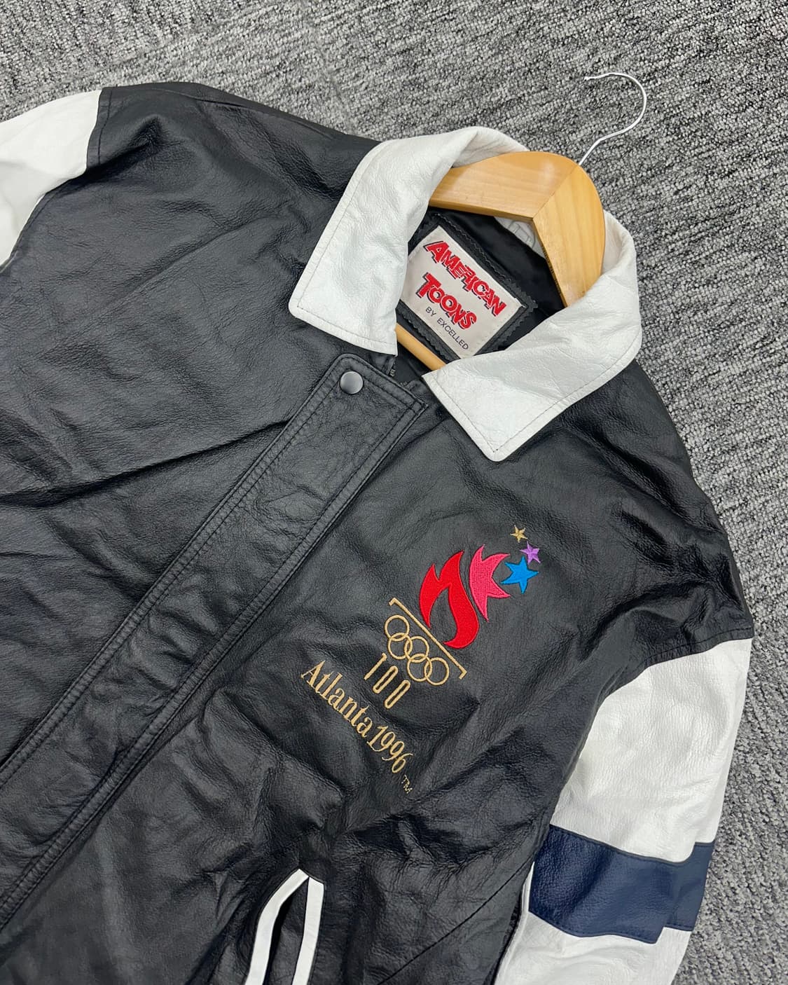 (M)96'S 애틀란타 올림픽 레더 자켓-M1404 상품이미지5