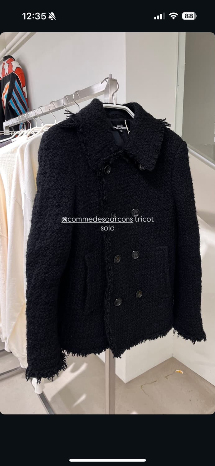 꼼데가르송트리콧 코트 상품이미지1