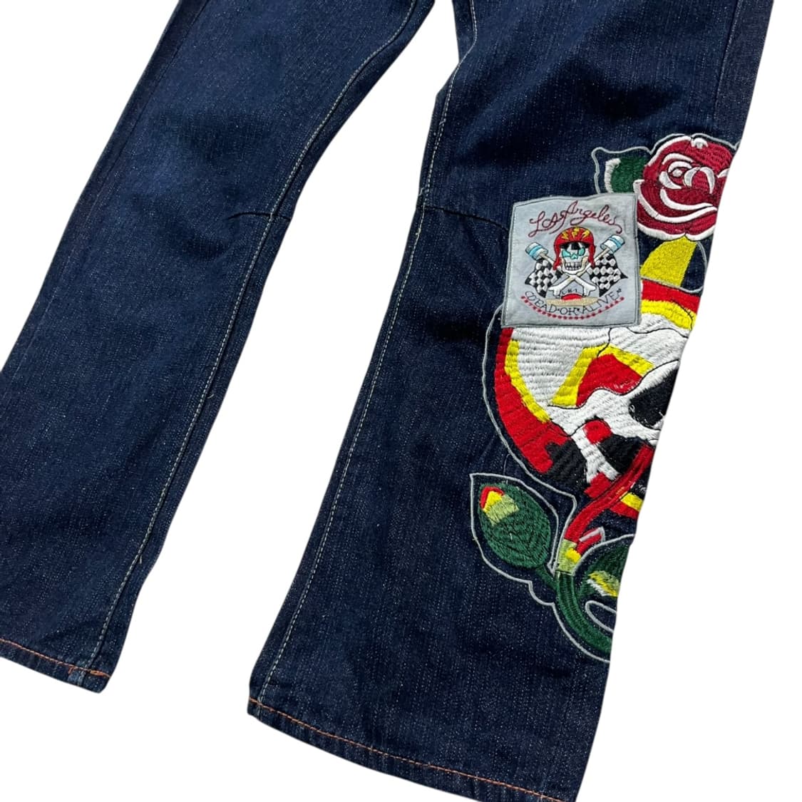 [ED HARDY] 에드하디 스컬 자수 데님팬츠 상품이미지5