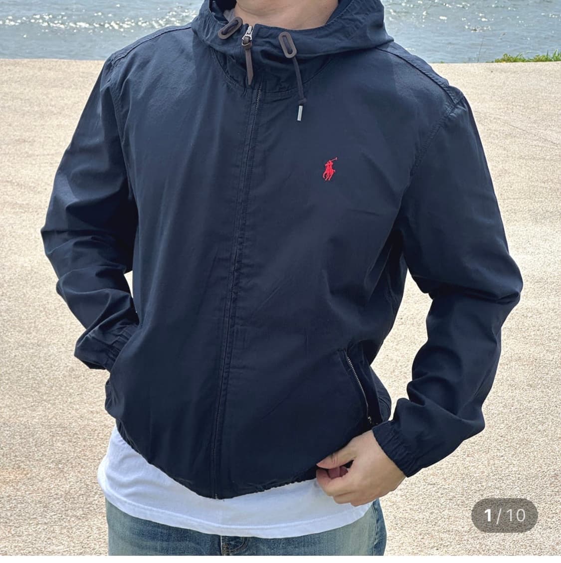 폴로 랄프로렌 후드넥 베이포트 코튼 네이비 상품이미지1