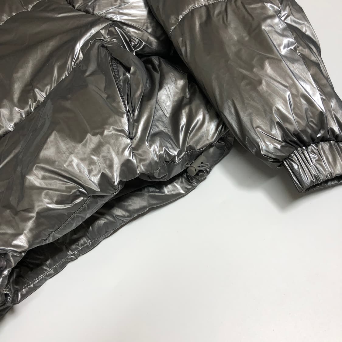 자라 글로시 윈드프로텍션 크롭 패딩 s 상품이미지4