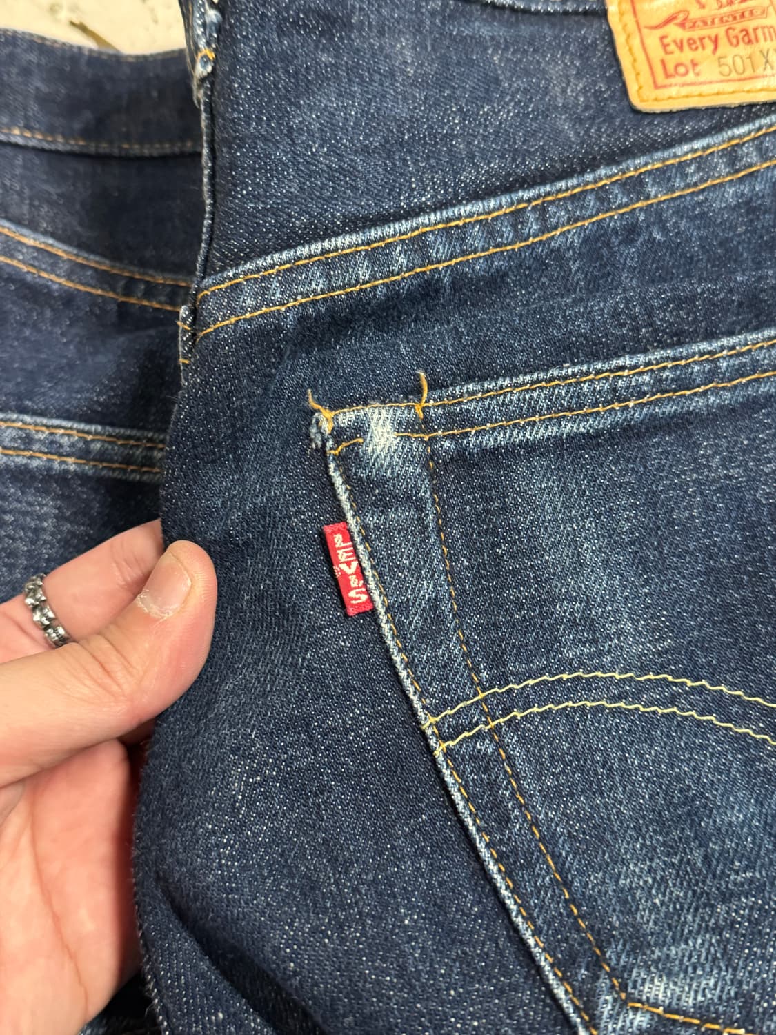 리바이스 501XX 셀비지 데님팬츠 ( 발렌시아제 ) 상품이미지5