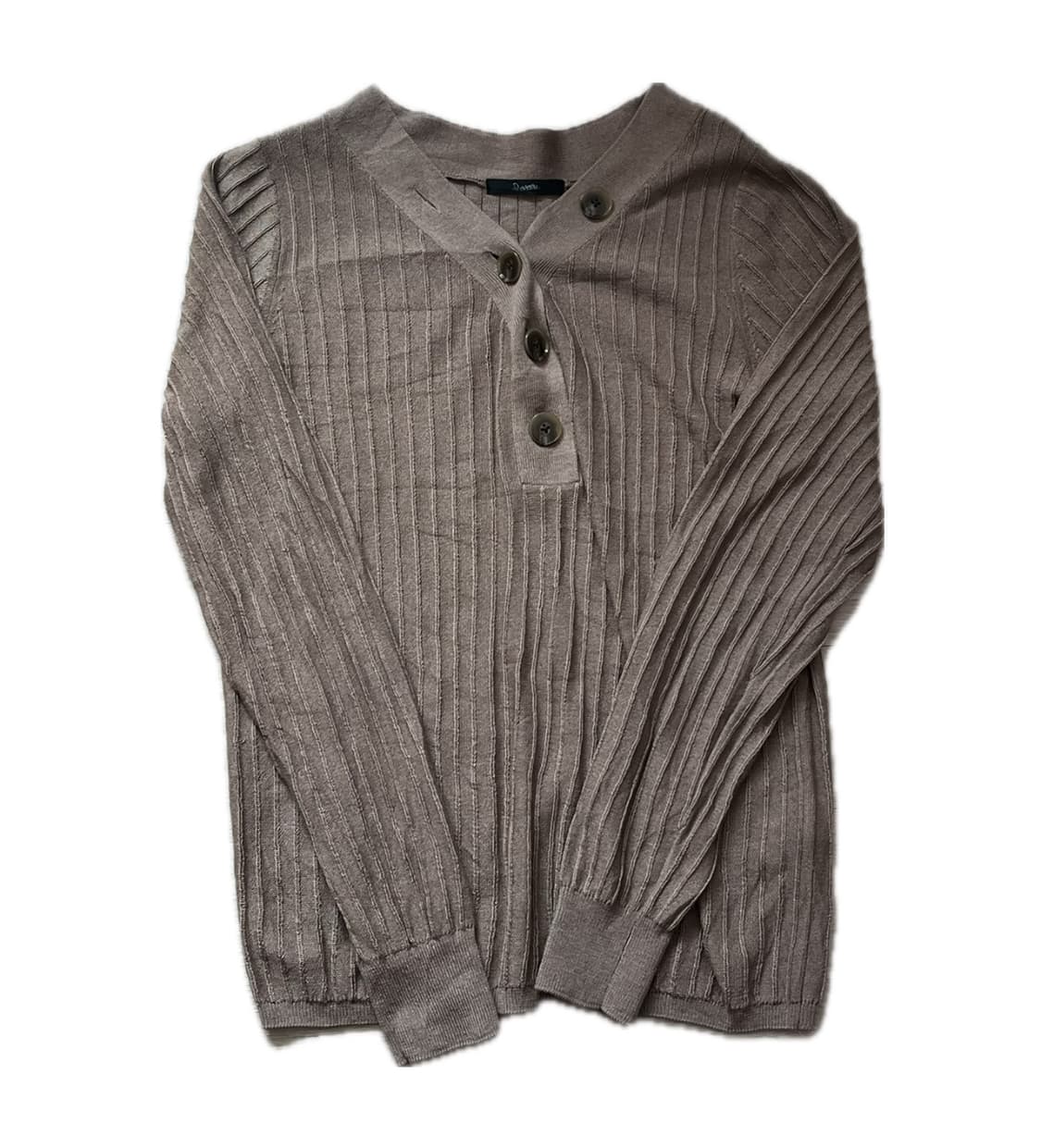 초코맛 브라운 골지 롱슬리브 상품이미지1