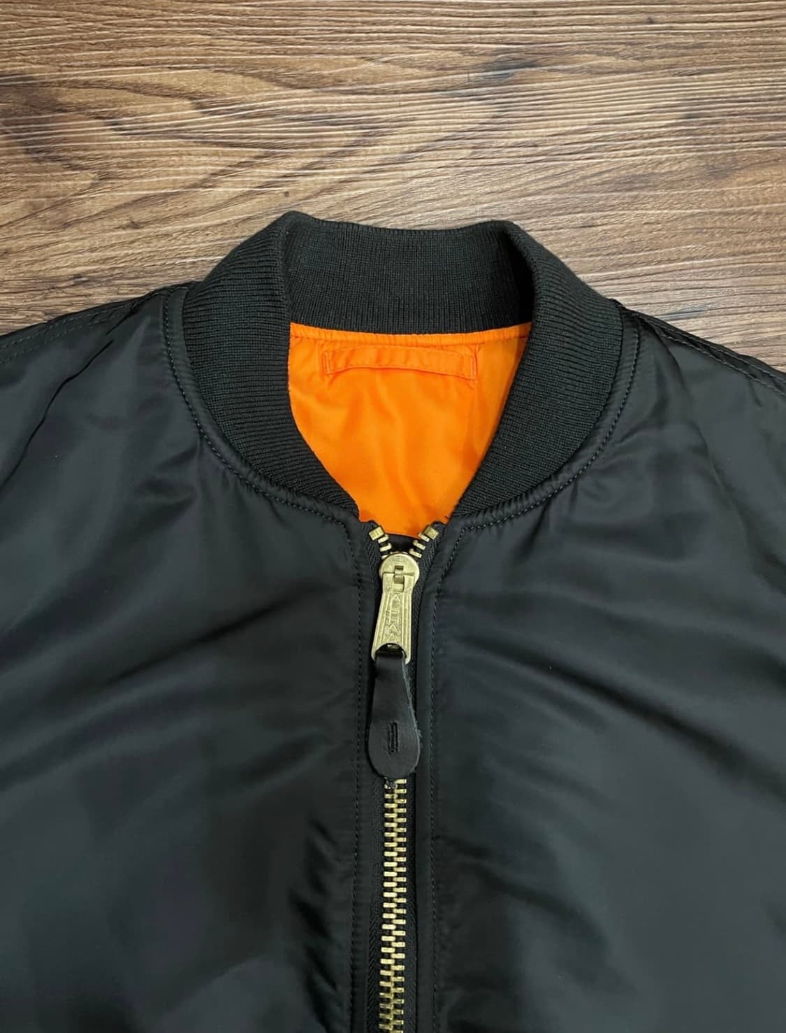 알파인더스트리 ma-1 플라이트 자켓 항공점퍼 블랙 상품이미지2