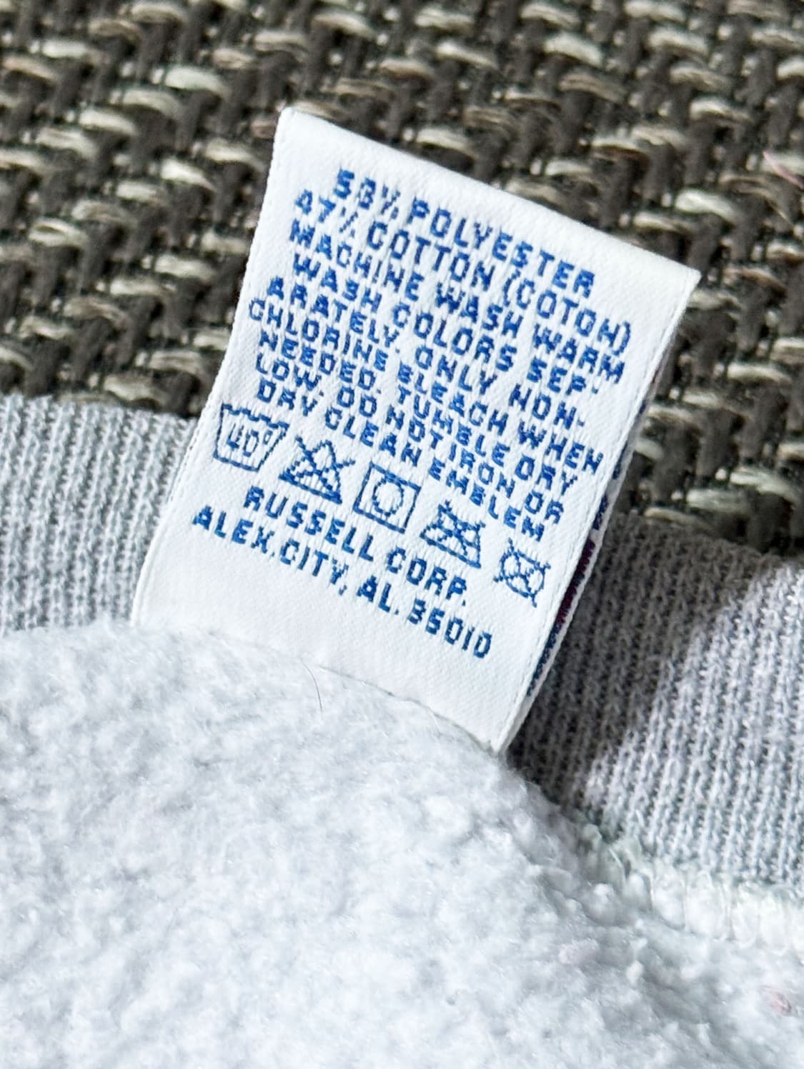 90s USA 러셀 애슬레틱 빈티지 컬리지 스웻셔츠 (105) 상품이미지4