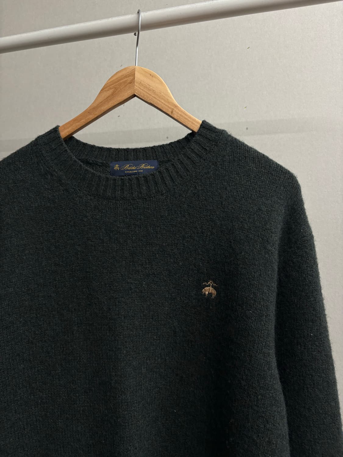 브룩스브라더스 딥그린 울 니트 상품이미지1