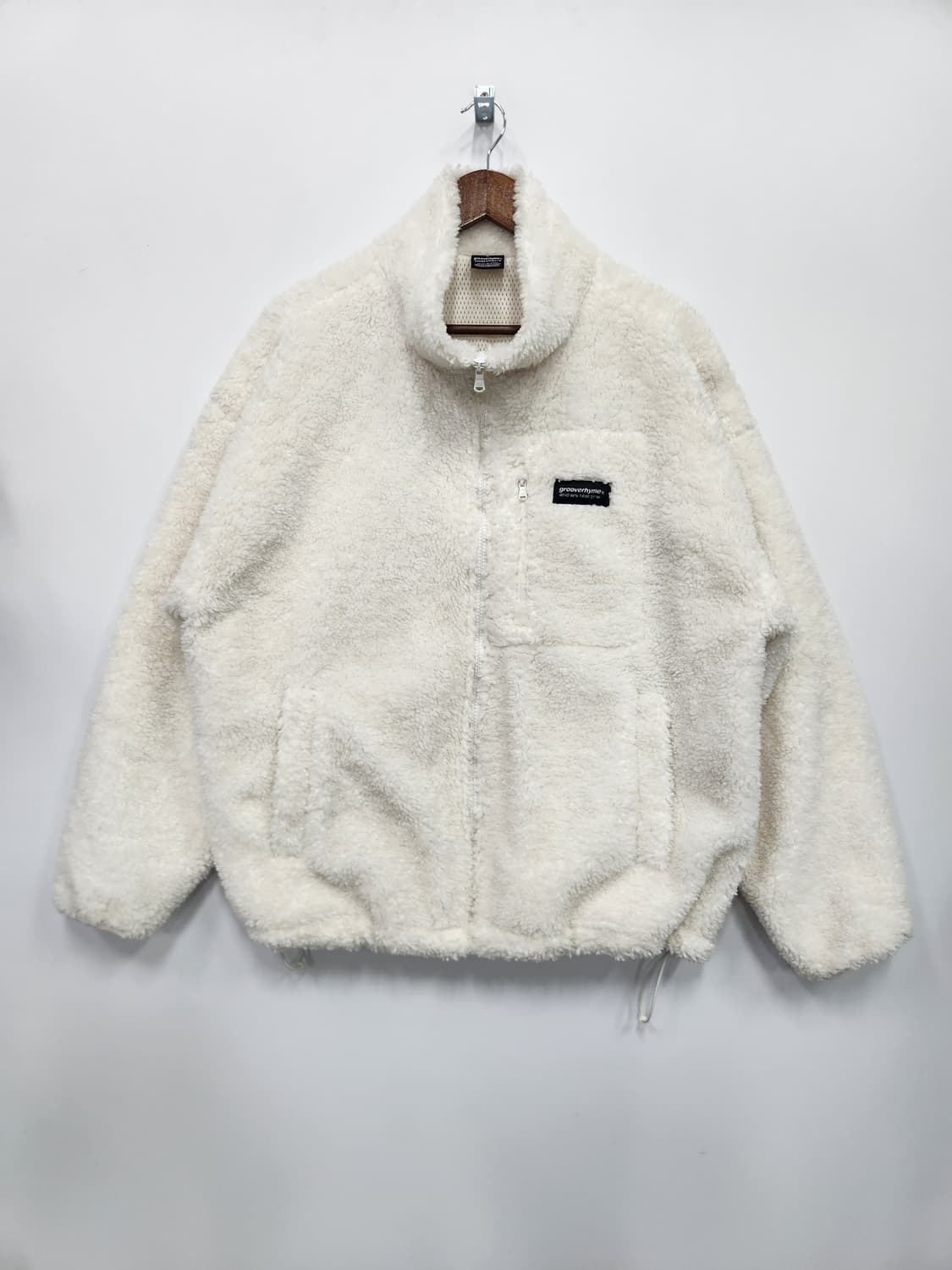 그루브라임 화이트 플리스 자켓 상품이미지1
