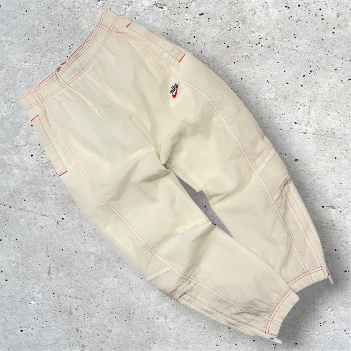 [M] 나이키 스티치 레드 나일론 조거 트랙 팬츠 D778 상품이미지1