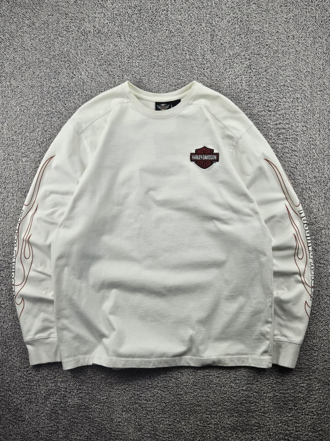 할리데이비슨 바 앤 실드 플레임 로고 롱 슬리브 ( L ) / 11522 상품이미지2