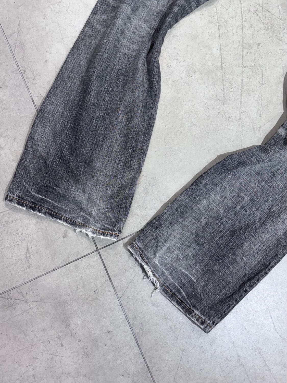 에드윈 XU-S 빈티지 워싱 지퍼 데님 팬츠 바지 상품이미지5