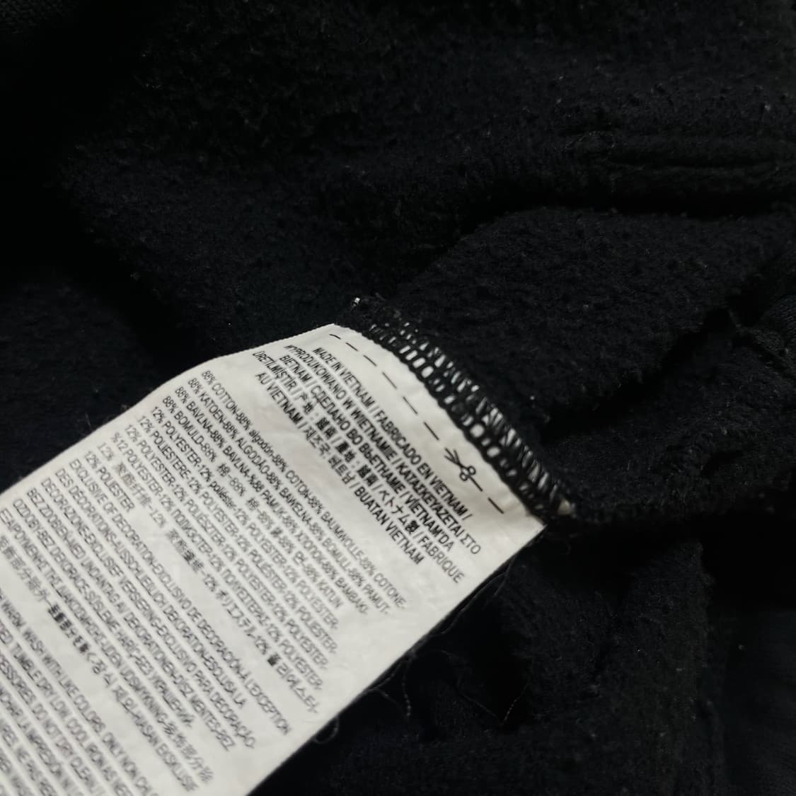 반스 체커보드 사이드라인 하프집업 맨투맨 [블랙] L/100 상품이미지8