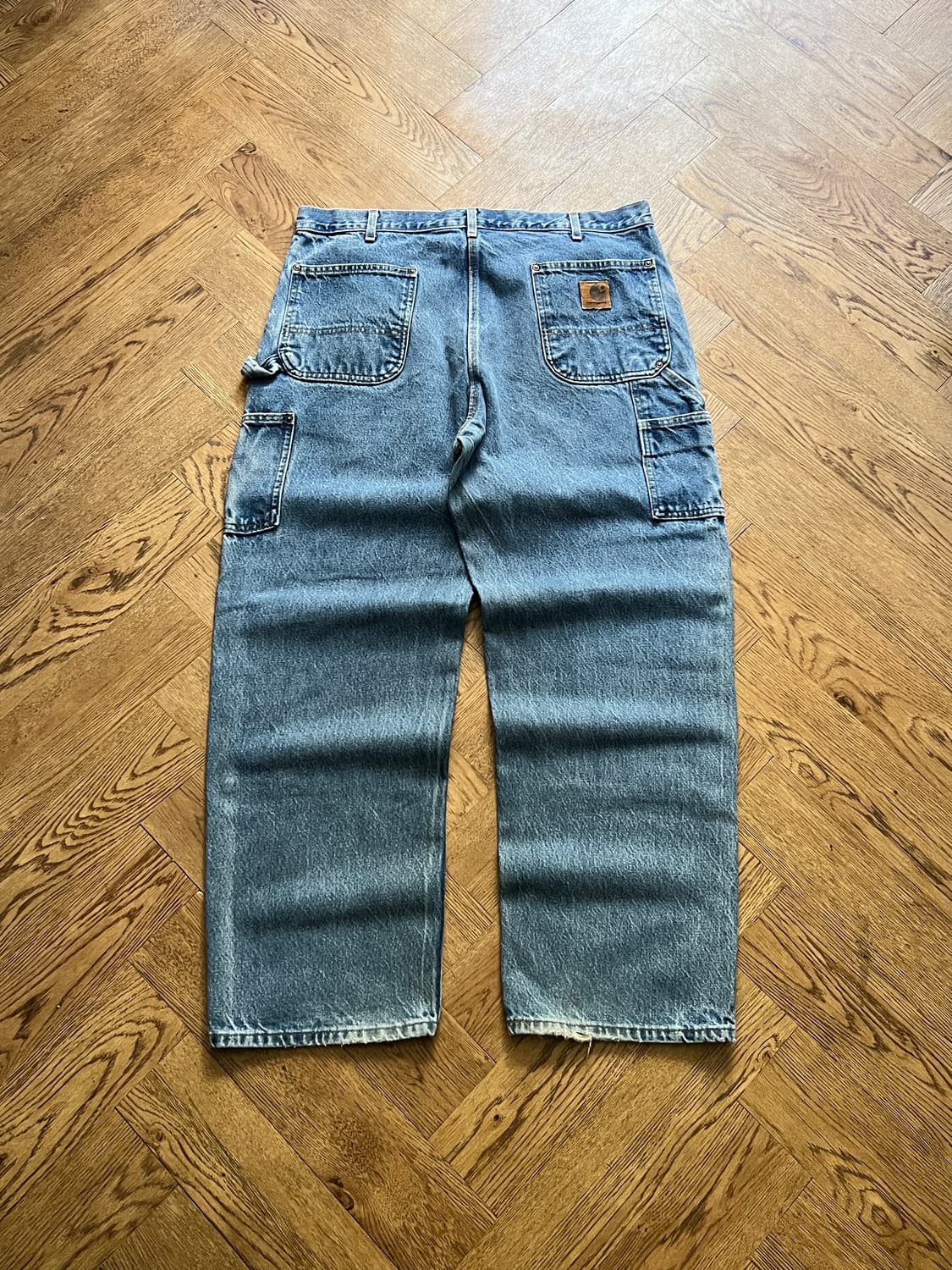 [38]칼하트 Made in USA 유니온메이드 더블니 데님 팬츠 상품이미지2