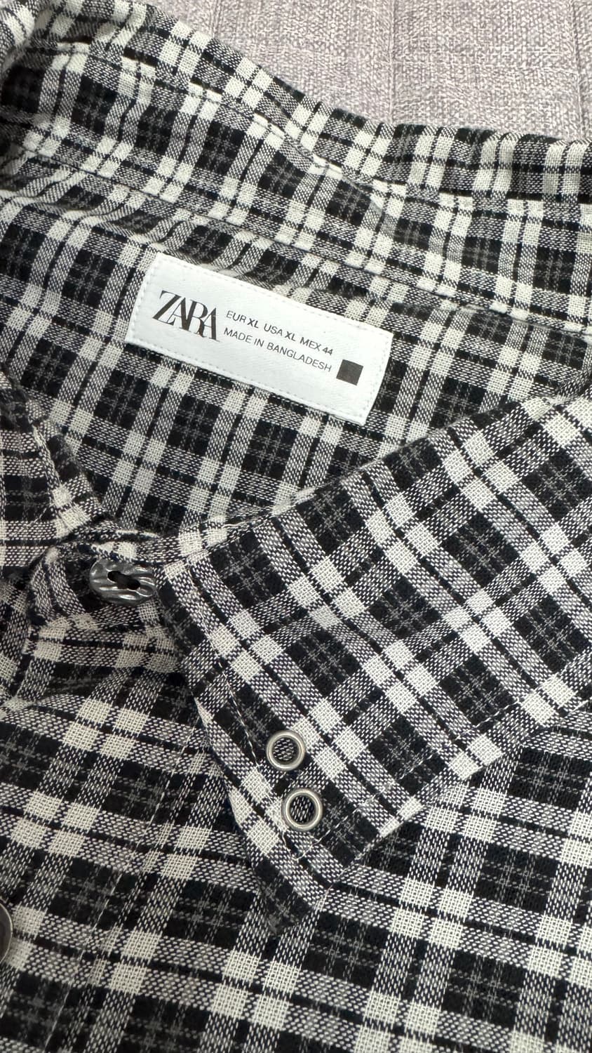 ZARA 자라 체크셔츠 - XL 사이즈 상품이미지7