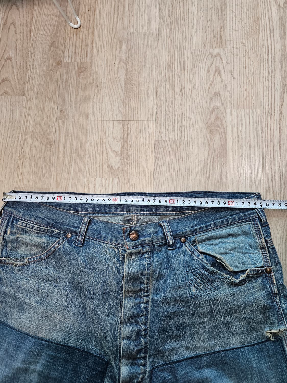 세인트미카엘 더블니 데님팬츠 상품이미지7