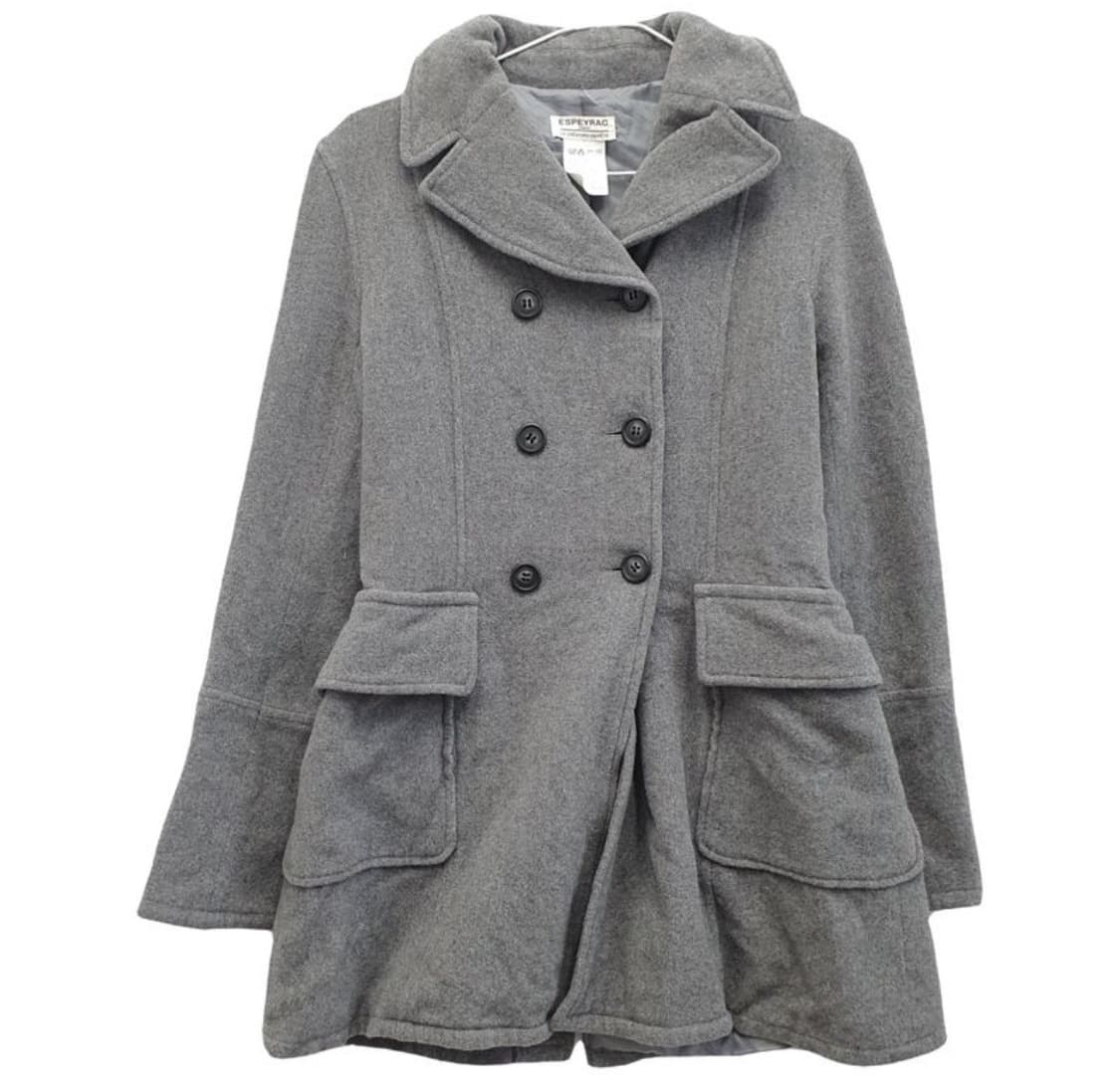 그레이 울 혼방 모리걸 코트 상품이미지2