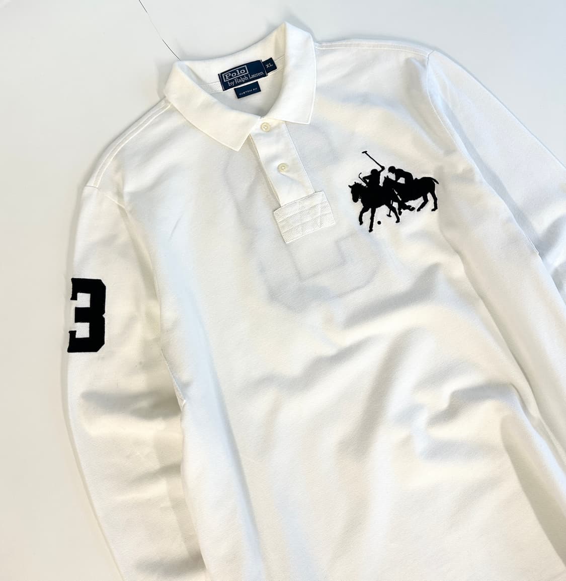 Polo 폴로 랄프로렌 치프키프 빅포니 화이트 긴팔티셔츠 XL 상품이미지1
