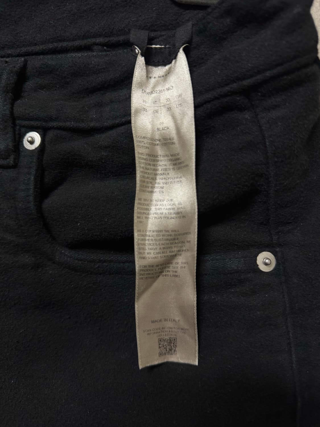 33 / 릭오웬스 게스 몰스킨 팬츠 상품이미지5