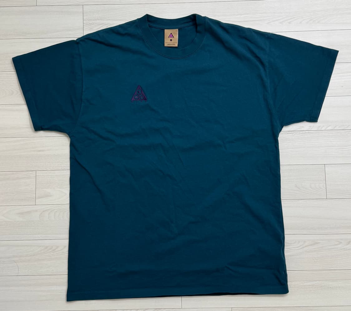 나이키 ACG 반팔 티셔츠 미드나잇 터콰이즈 US L 상품이미지1