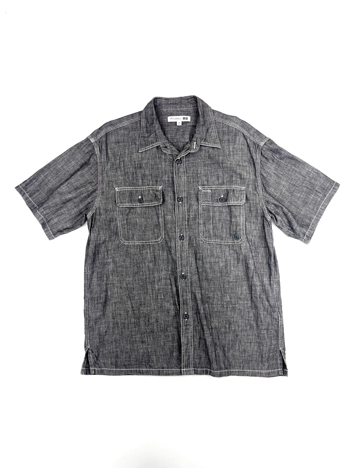 ( JW 앤더슨 X 유니클로 ) 샴브레이 반팔 셔츠 상품이미지1