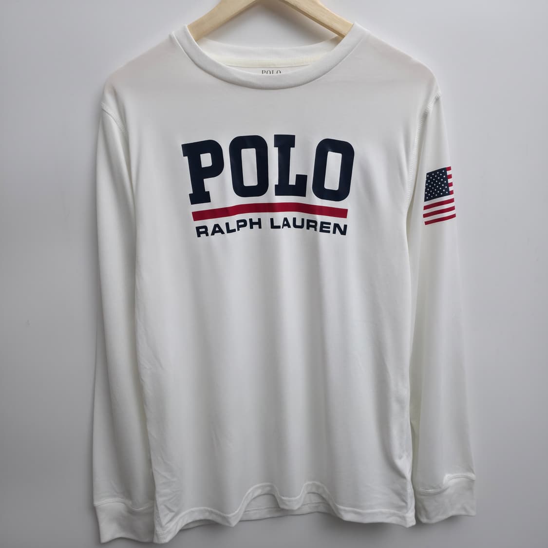 [S] 폴로 랄프로렌 성조기 화이트 롱슬리브 상품이미지1