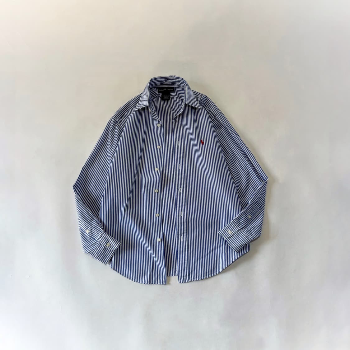 Polo Ralph Lauren 블루 화이트 스트라이프 셔츠 상품이미지1