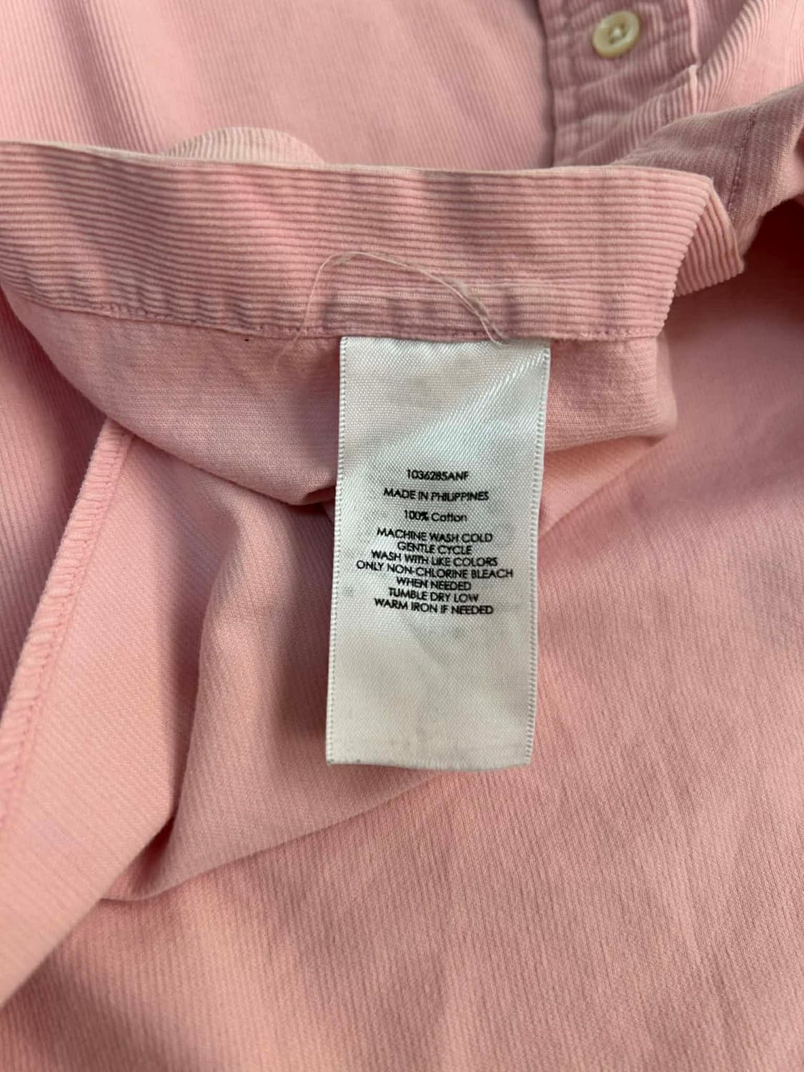 [XL] 폴로 랄프로렌 핑크 코듀로이 커스텀핏 셔츠 상품이미지5