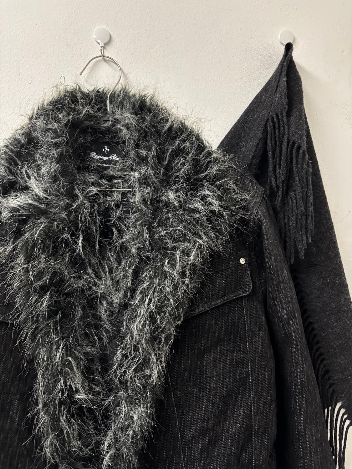 “Bernings sho”00’s Rare Archive Fur Trim 상품이미지8