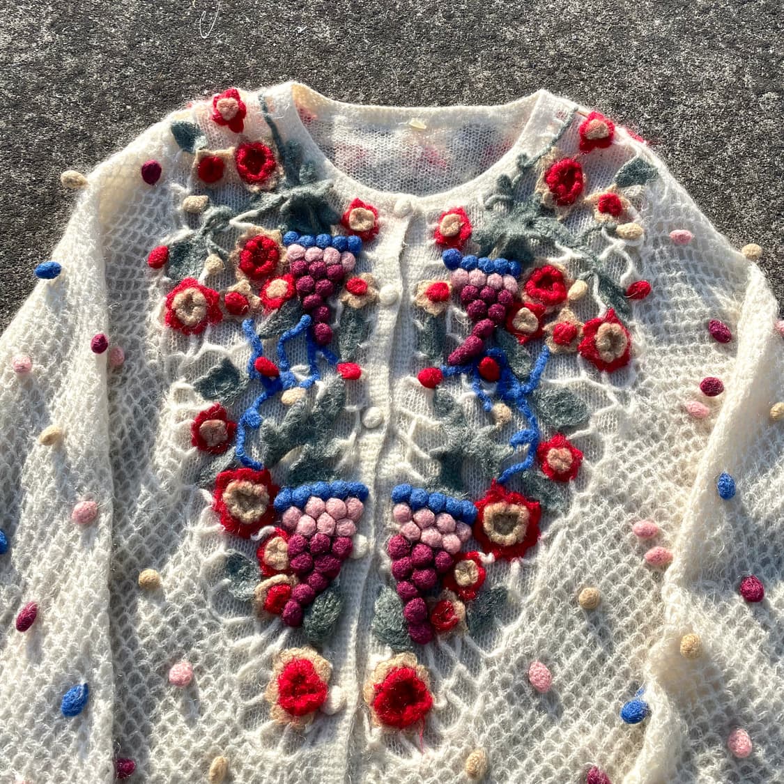 빈티지 모헤어 가디건 상품이미지1