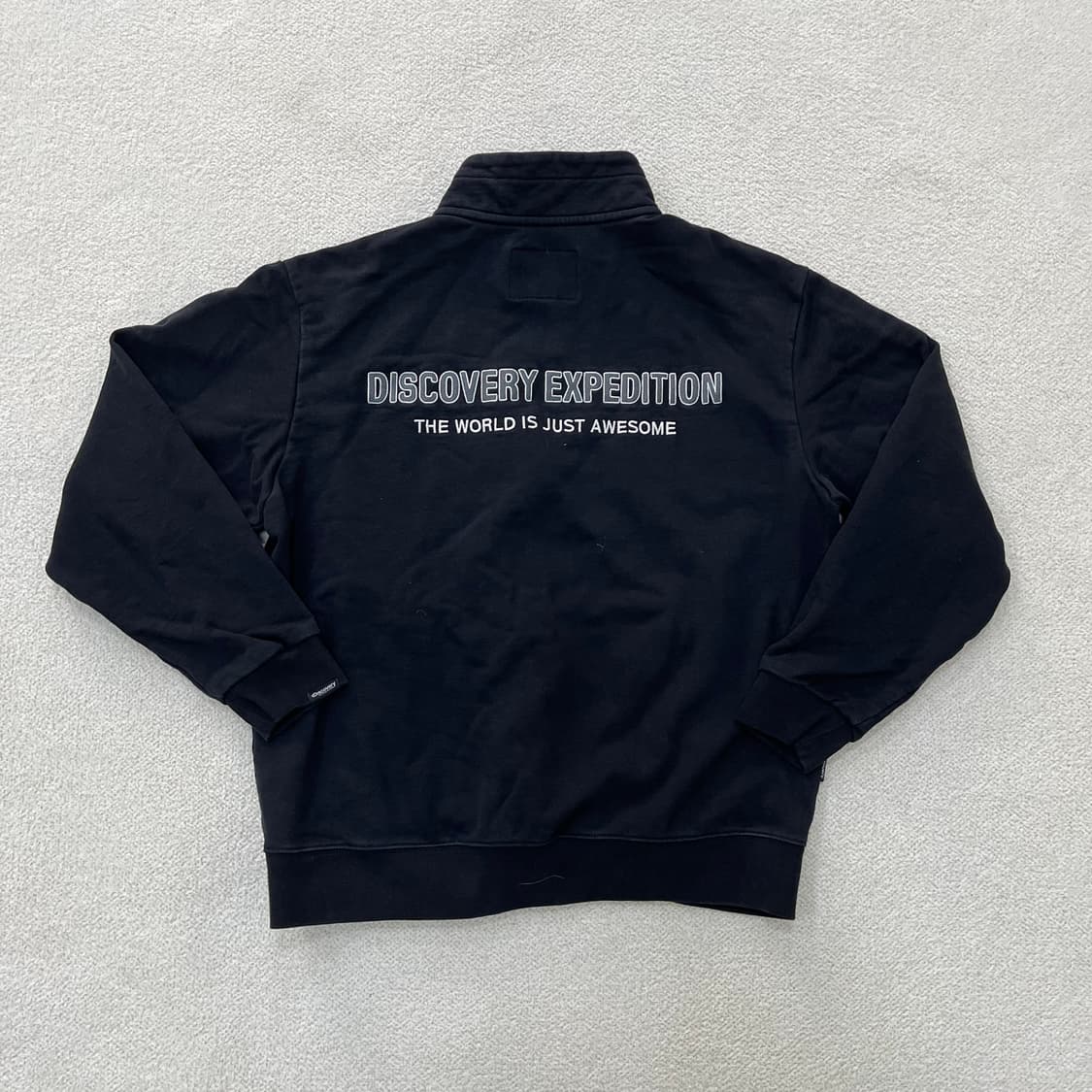 100 디스커버리 반집업 맨투맨 0401M 상품이미지4