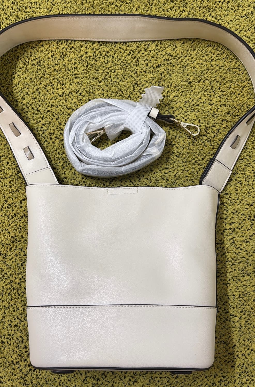 사만사타바사 캔버스 해피 숄더백 아이보리 상품이미지4