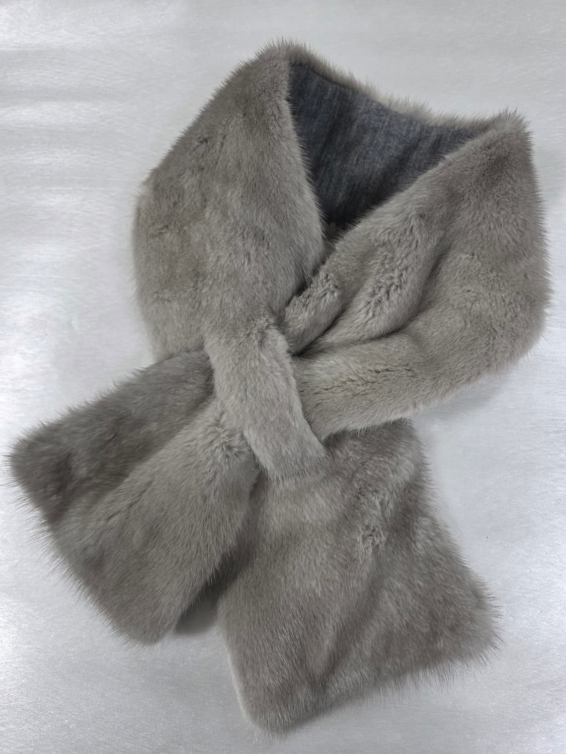 실버 통밍크 털 목도리 상품이미지1