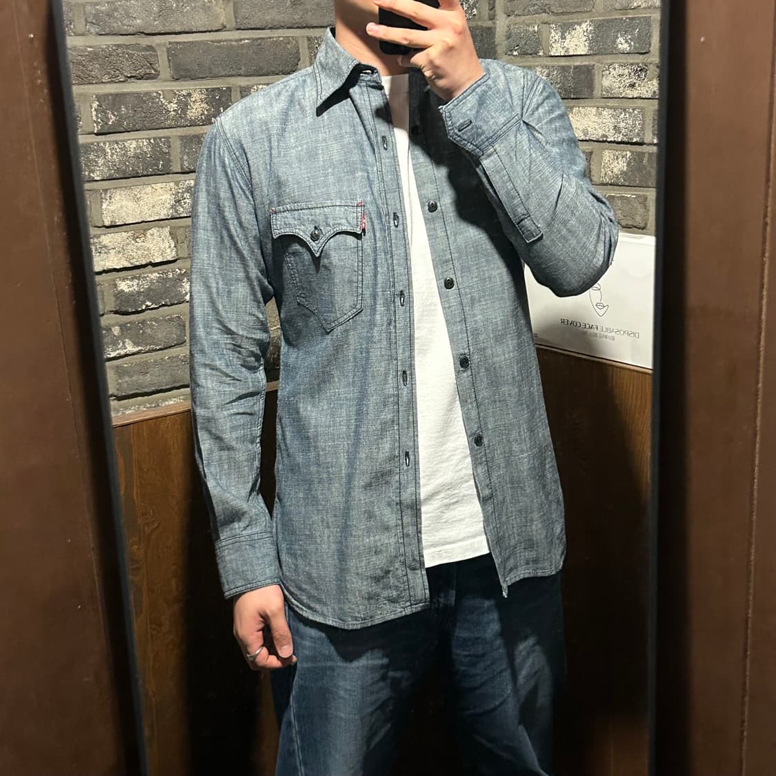 M) 리바이스 레드루프 샴브레이 셔츠 상품이미지8