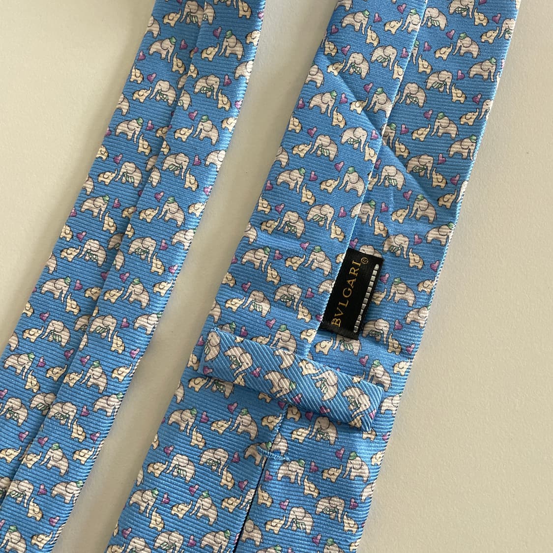 불가리 하늘색 넥타이 상품이미지6