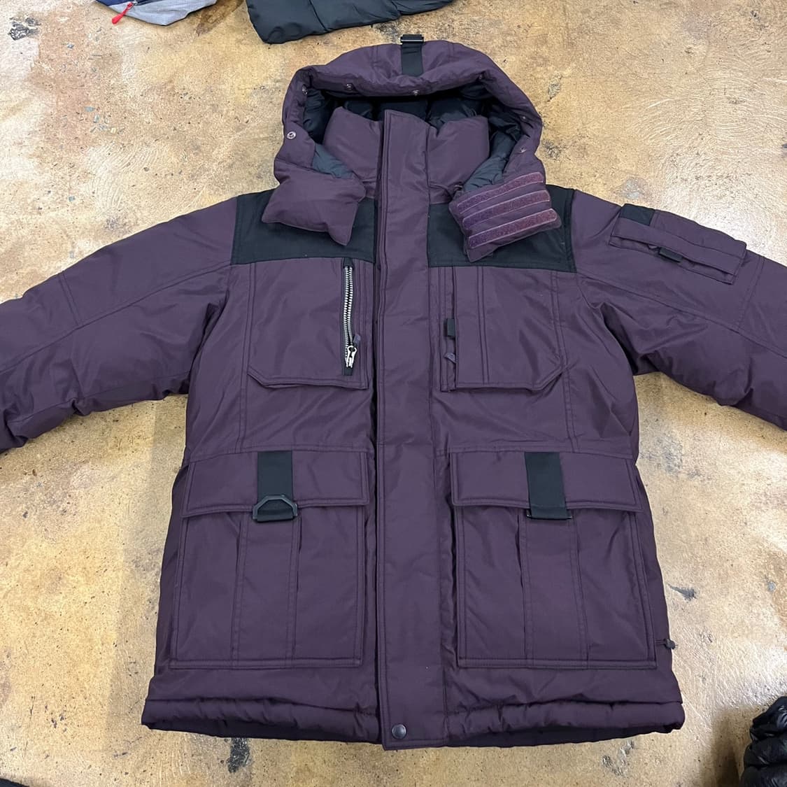 [정품/100] 코오롱 스포츠 보라색 패딩 점퍼 b19 상품이미지3
