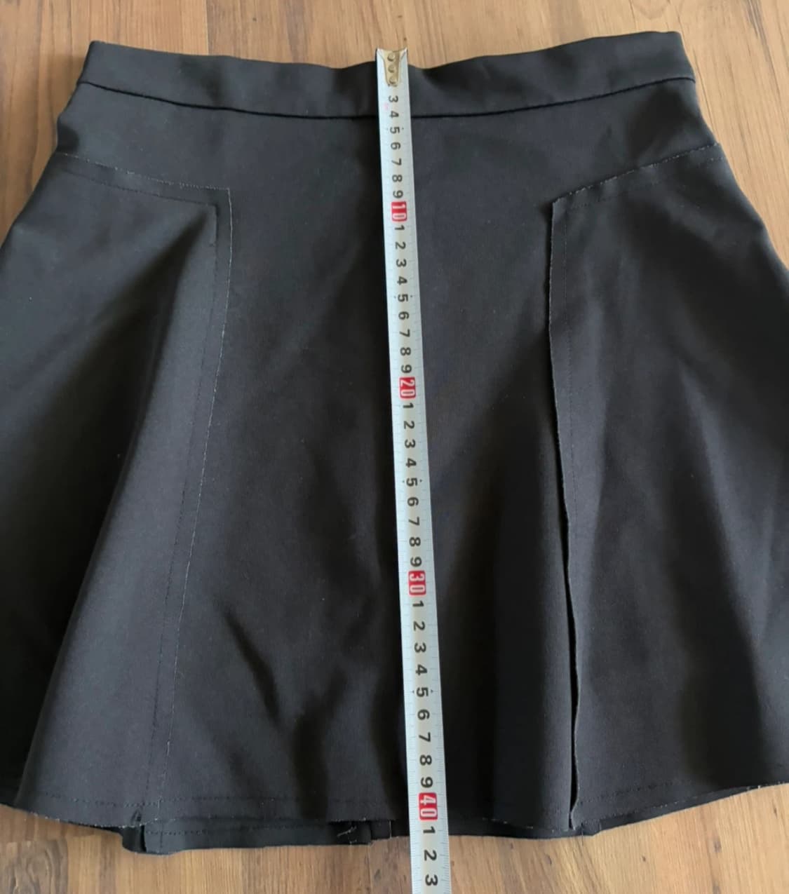 코인코즈 블랙 A라인 미니스커트 상품이미지4