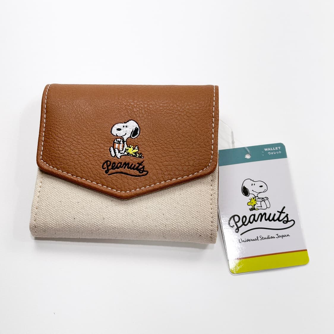 USJ 유니버셜스튜디오 재팬 x 스누피 반지갑 브라운 상품이미지1