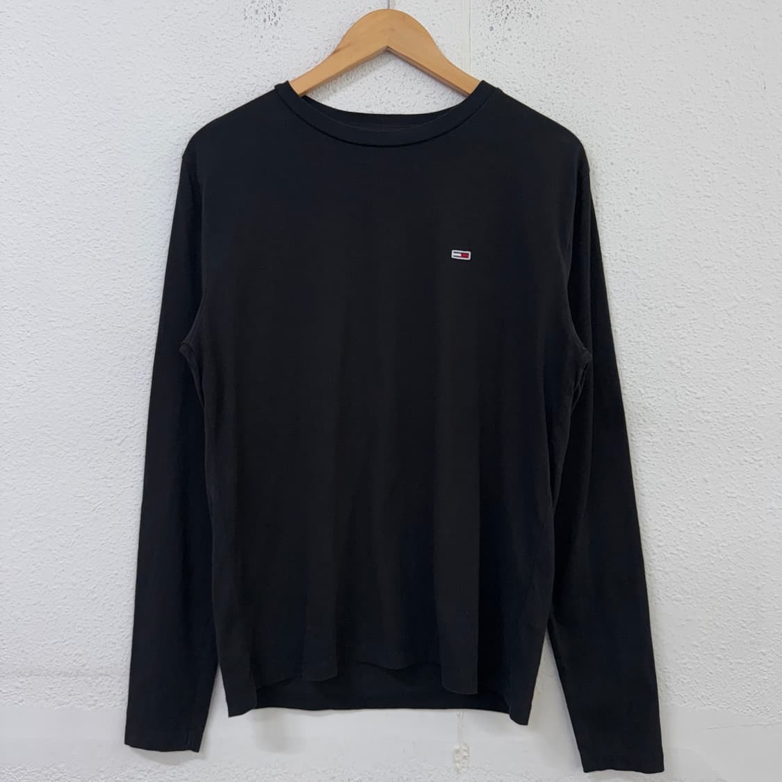 [S] 타미힐피거 스몰로고 롱슬리브 긴팔 티셔츠 블랙 1857 상품이미지1