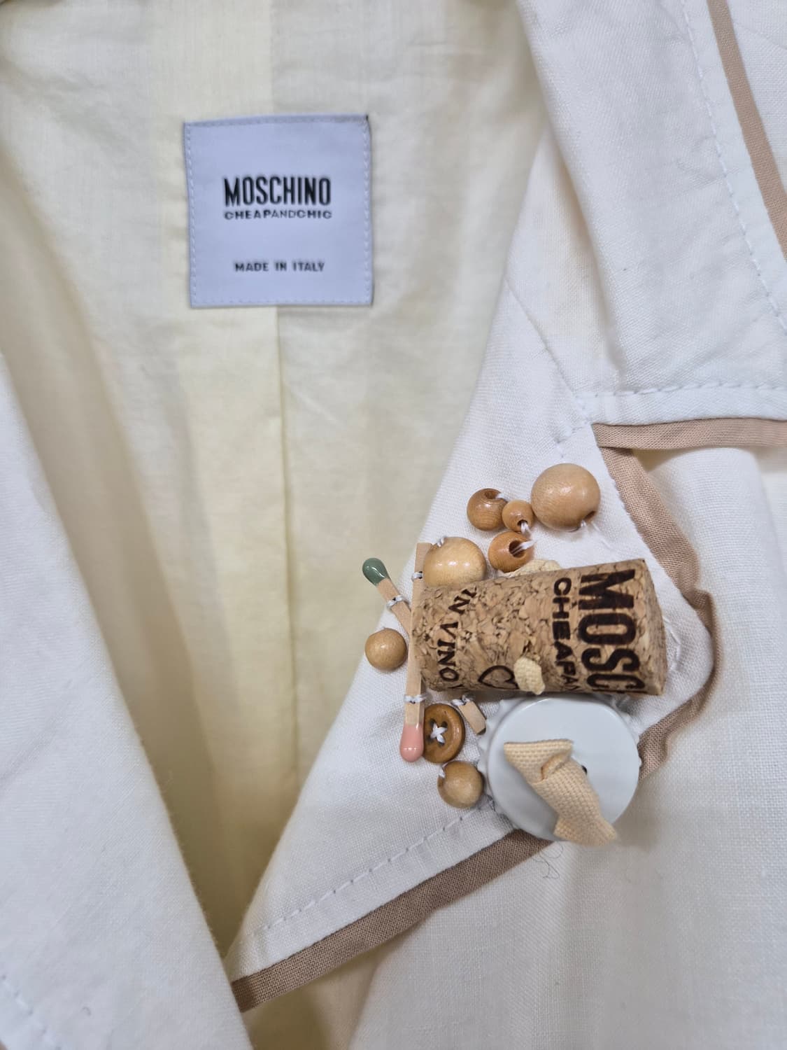정품) 모스키노 린넨 자켓 상품이미지4
