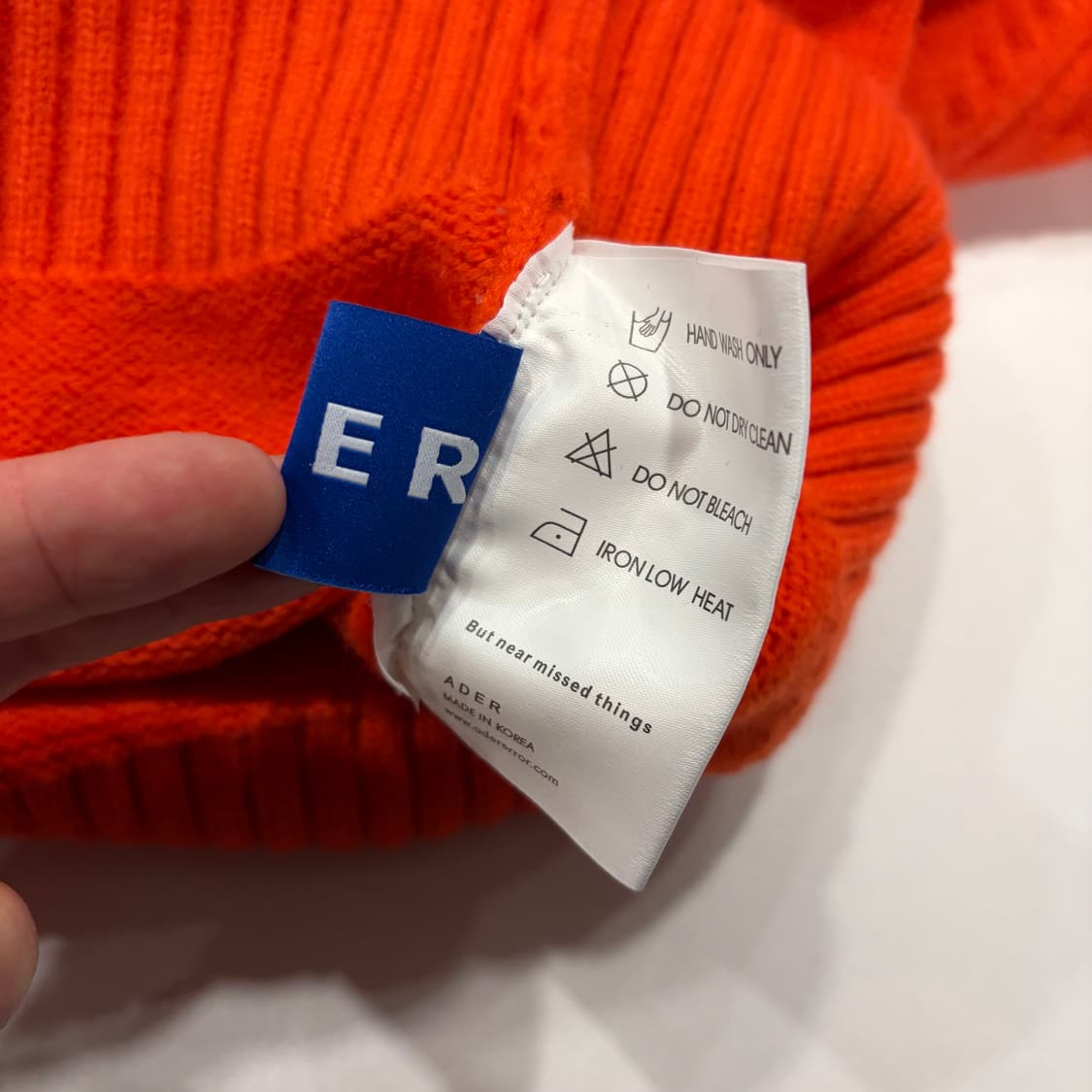 [A3] 아더에러 ADER 오렌지색 니트 B301 상품이미지8