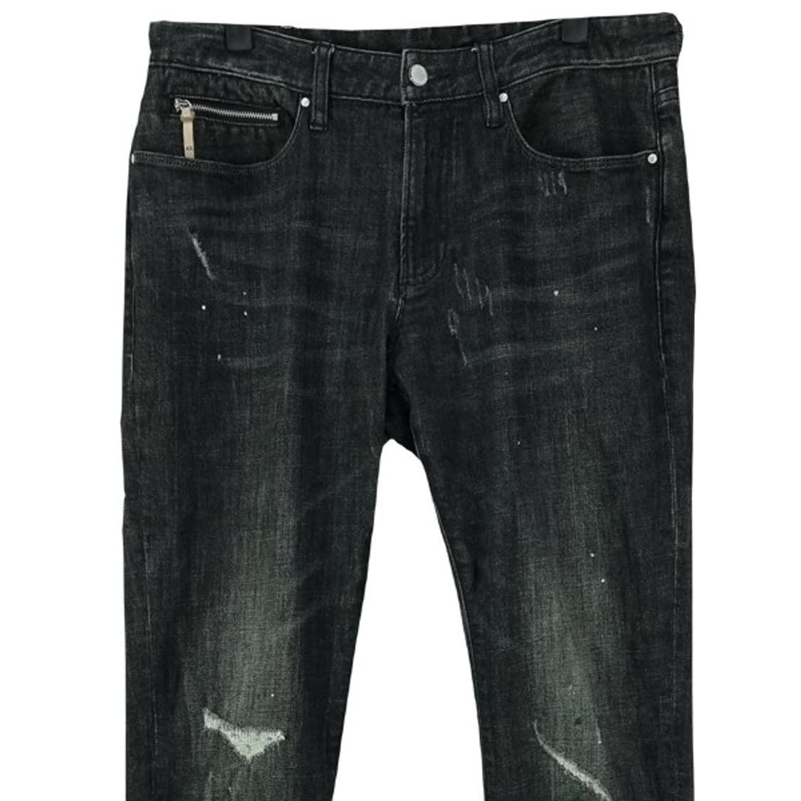 [아르마니] 슬림핏 흑청 블랙 데님 팬츠 P01516 상품이미지4
